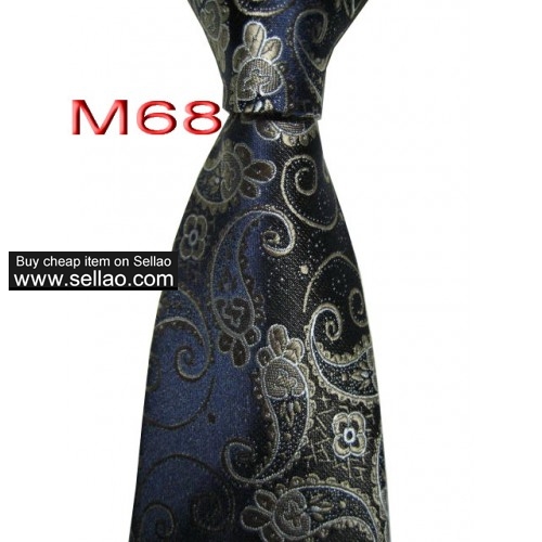M68  #100%Silk Jacquard Woven Handmade Men's Tie Necktie