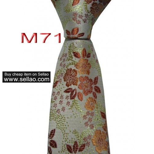 M71  #100%Silk Jacquard Woven Handmade Men's Tie Necktie