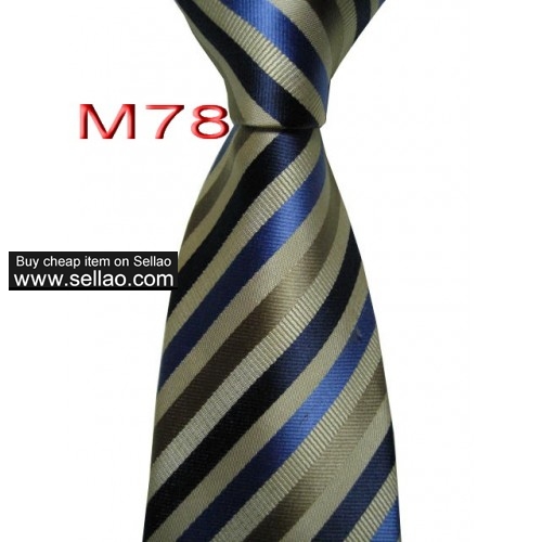 M78  #100%Silk Jacquard Woven Handmade Men's Tie Necktie