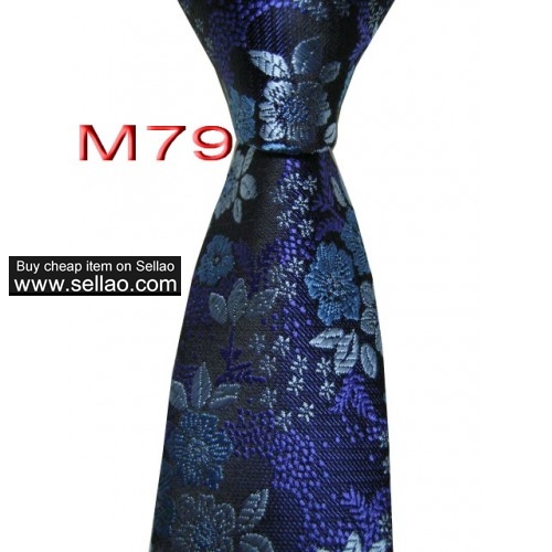 M79  #100%Silk Jacquard Woven Handmade Men's Tie Necktie