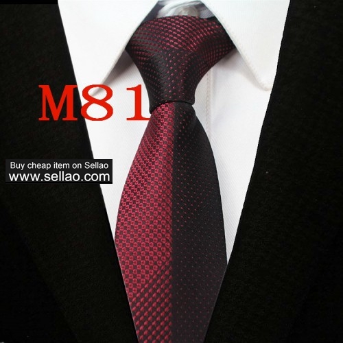 M81  #100%Silk Jacquard Woven Handmade Men's Tie Necktie