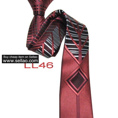 100%Silk Jacquard Woven Handmade Men's Tie Necktie  #LL46