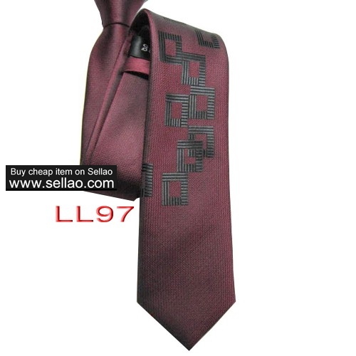 100%Silk Jacquard Woven Handmade Men's Tie Necktie  #LL97