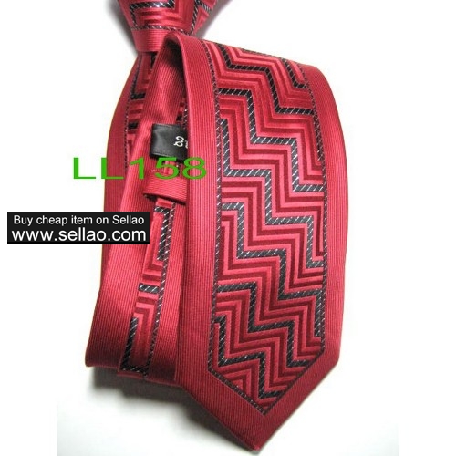 100%Silk Jacquard Woven Handmade Men's Tie Necktie  #LL158
