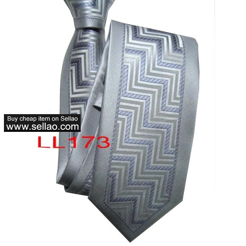 100%Silk Jacquard Woven Handmade Men's Tie Necktie  #LL173