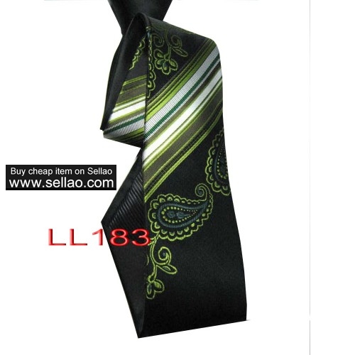 100%Silk Jacquard Woven Handmade Men's Tie Necktie  #LL183