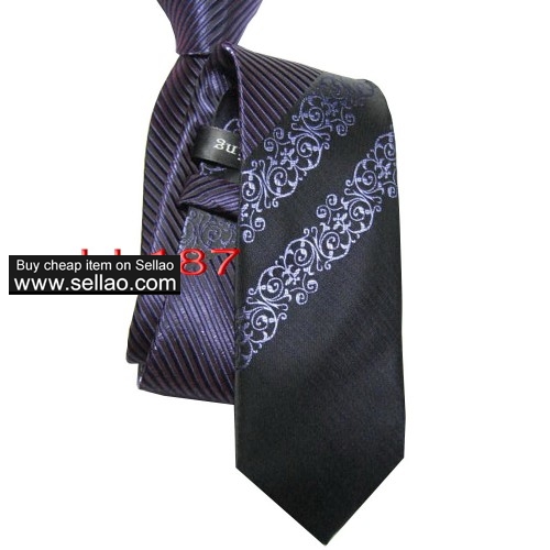 100%Silk Jacquard Woven Handmade Men's Tie Necktie  #LL187