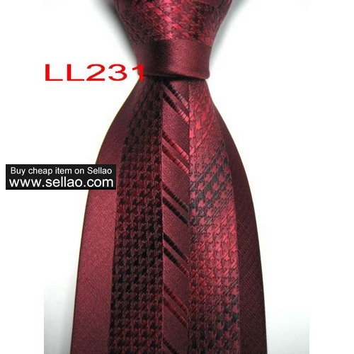 100%Silk Jacquard Woven Handmade Men's Tie Necktie  #LL231