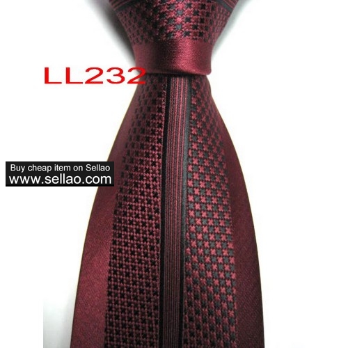100%Silk Jacquard Woven Handmade Men's Tie Necktie  #LL232