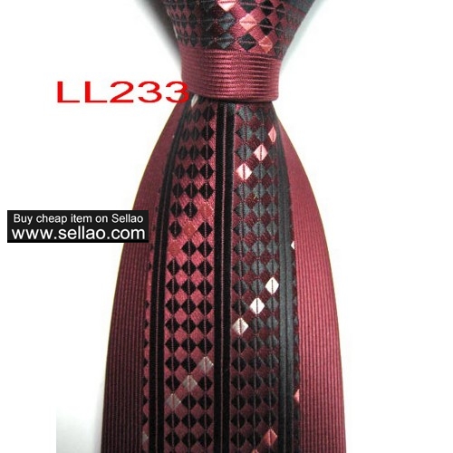 100%Silk Jacquard Woven Handmade Men's Tie Necktie  #LL233