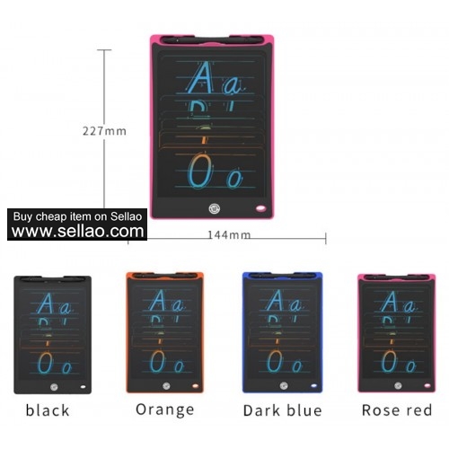 GSYE-0005,factory 8.5/10/12 "lcd handwriting pad light energy electronic blackboard color thick pen